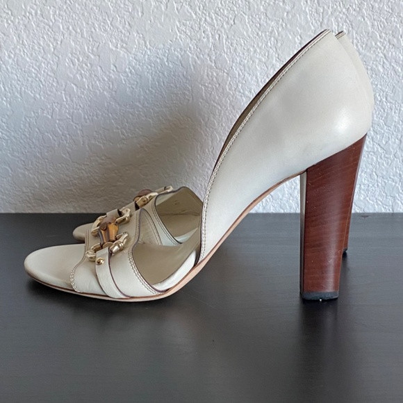 Gucci Peep Toe Pumps sz 10B - Picture 2 of 10